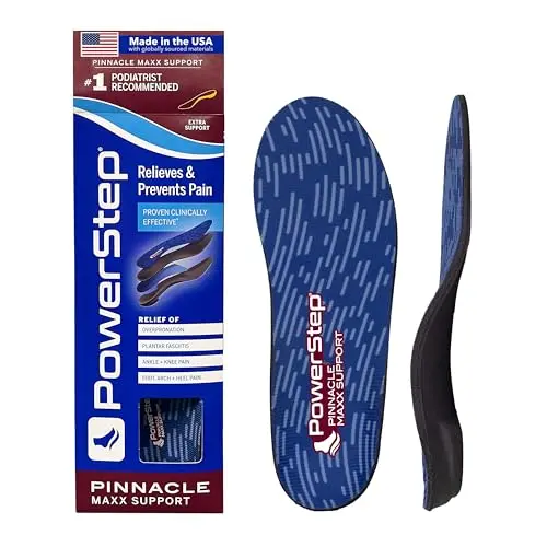PowerStep Pinnacle Maxx orthotic insoles for maximum stability and overpronation correction