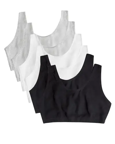 Fruit of the Loom tank style sports bra with wide straps