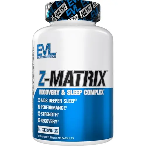 EVLUTION ZMA post-workout recovery capsules