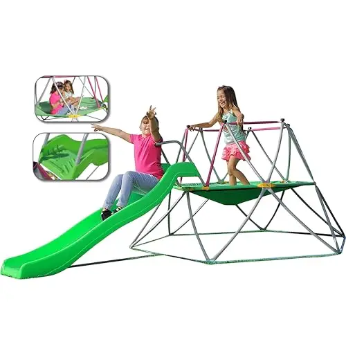 PLATPORTS climbing dome with attached slide