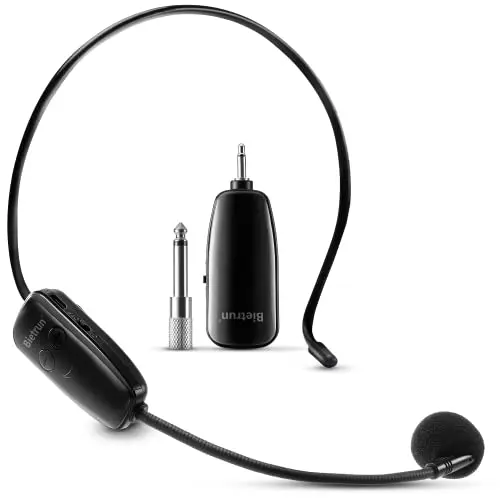 BIETRUN wireless headset microphone system with UHF technology