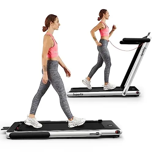 Goplus folding treadmill with remote and LED display