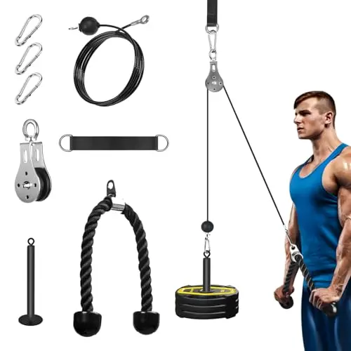 FASPUP compact pulley system with tricep rope