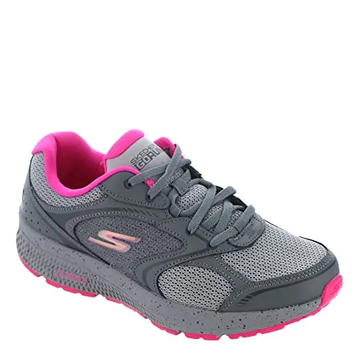 Skechers GO Run CONSISTENT running shoes in gray and pink