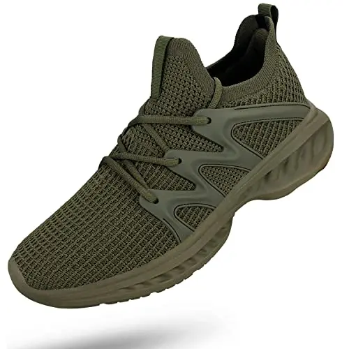 Pujcs slip-on running shoes with knitted mesh for gym workouts