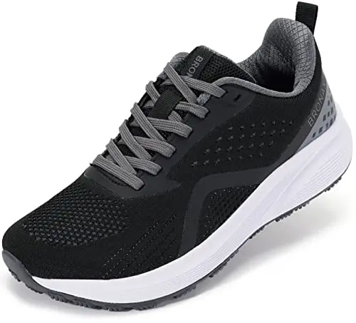 BRONAX Wide Women's Road Running Shoes in Black