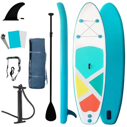QILEBA budget-friendly inflatable paddle board for yoga beginners