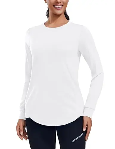 PINSPARK active long sleeve top in white