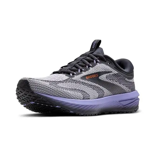Brooks Revel 7 neutral running shoe in sweet lavender and ebony colors