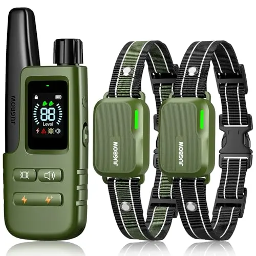 Jugbow dog training collar with long range and boost mode