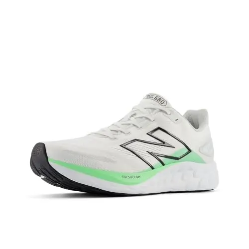 New Balance men's Fresh Foam 680 V8 running shoe in Reflection/Grey Matter/Electric Jade