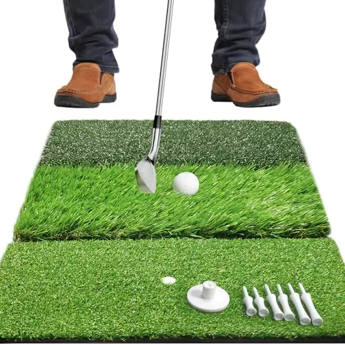 COSPORTIC tri-turf golf practice mat for driving and chipping