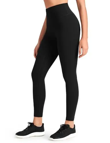 HeyNuts Workout Pro leggings in black showing compression fit and inner pocket