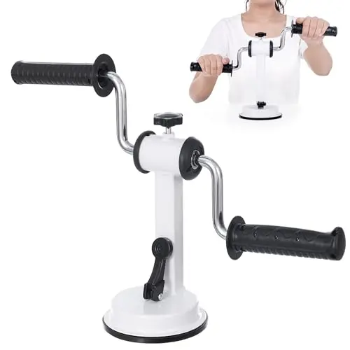 JFMkaer arm bike for physical therapy with adjustable resistance
