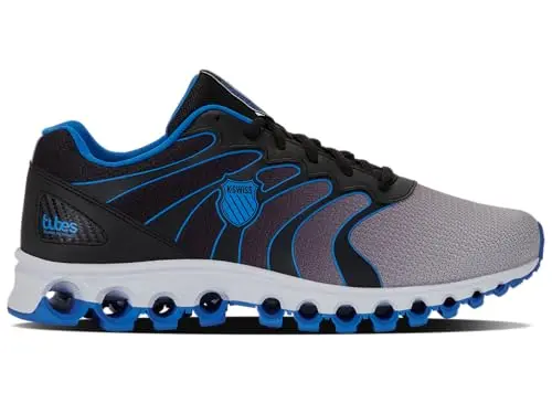K-Swiss Tubes 200 wide toe box running shoes with blue and black design
