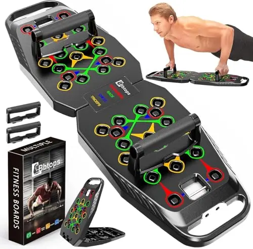 BBTOPS foldable push-up board with multiple grip positions