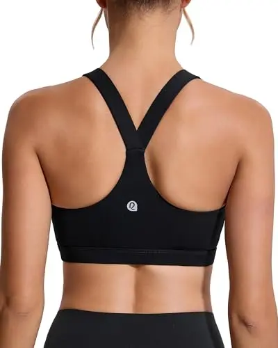 RUNNING GIRL molded cup sports bra with racerback