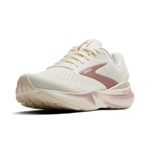 Brooks Women's Adrenaline GTS 24 running shoe in Coconut/Rose Gold/White