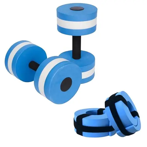 Eanpet water exercise set including dumbbells and ankle weights