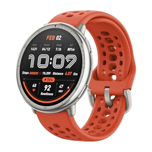 Amazfit Active 2 smartwatch with round display and silicone strap