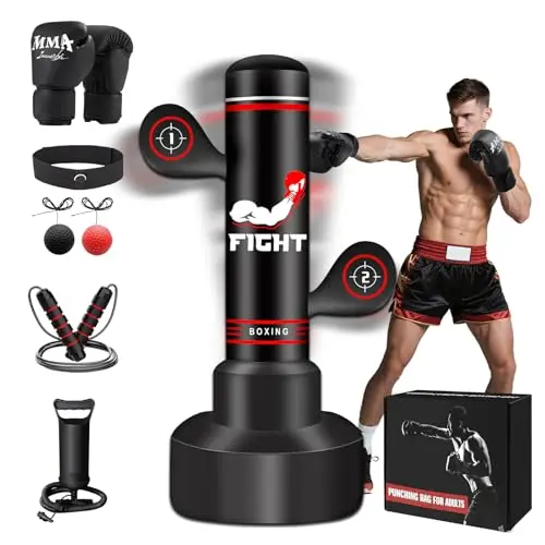 JUOIFIP inflatable freestanding punching bag