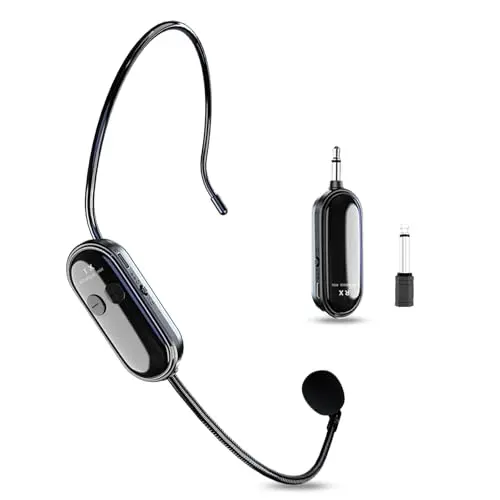 ZOWEETEK wireless headset microphone with 2.4G technology