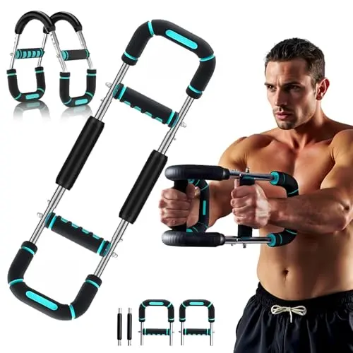 Rycid twister arm trainer with anti-slip handles and adjustable resistance in black and blue