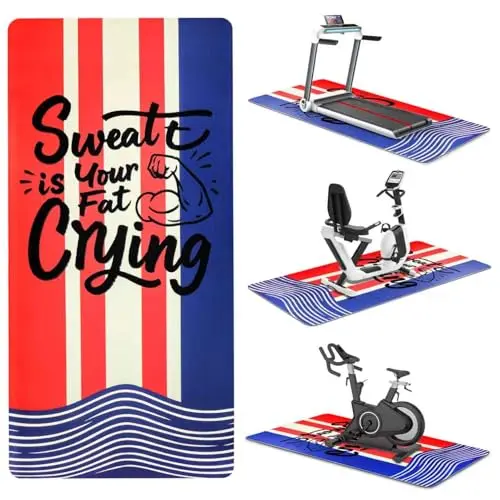 Zebrabox extra large treadmill mat reducing noise on various floor types