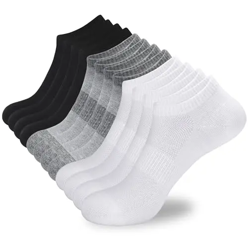 ATBITER low-cut athletic socks with arch support and moisture-wicking
