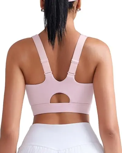 SONGSKY adjustable high-impact sports bra for D cup with sewn-in pads