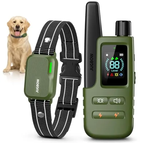 Jugbow dog training collar with long-range remote and waterproof design